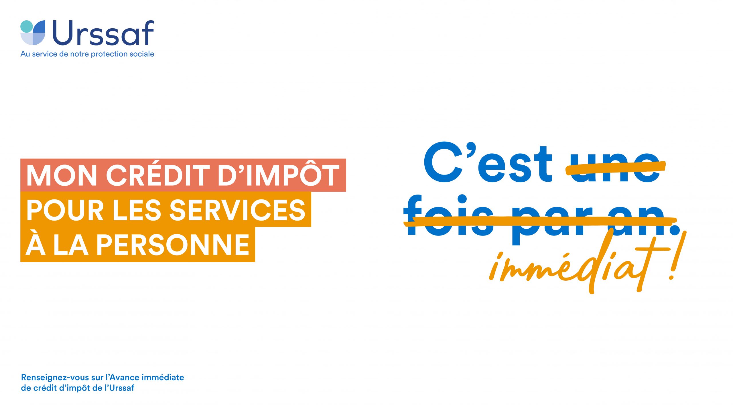 Avance immédiate de crédit d'impôts